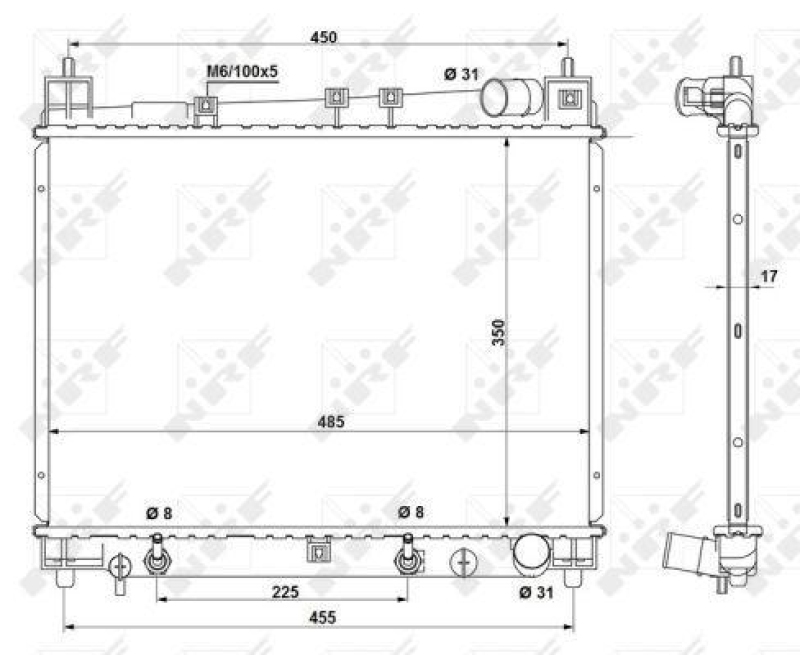 NRF Kühler, Motorkühlung EASY FIT