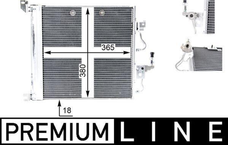 MAHLE Condenser, air conditioning BEHR *** PREMIUM LINE ***