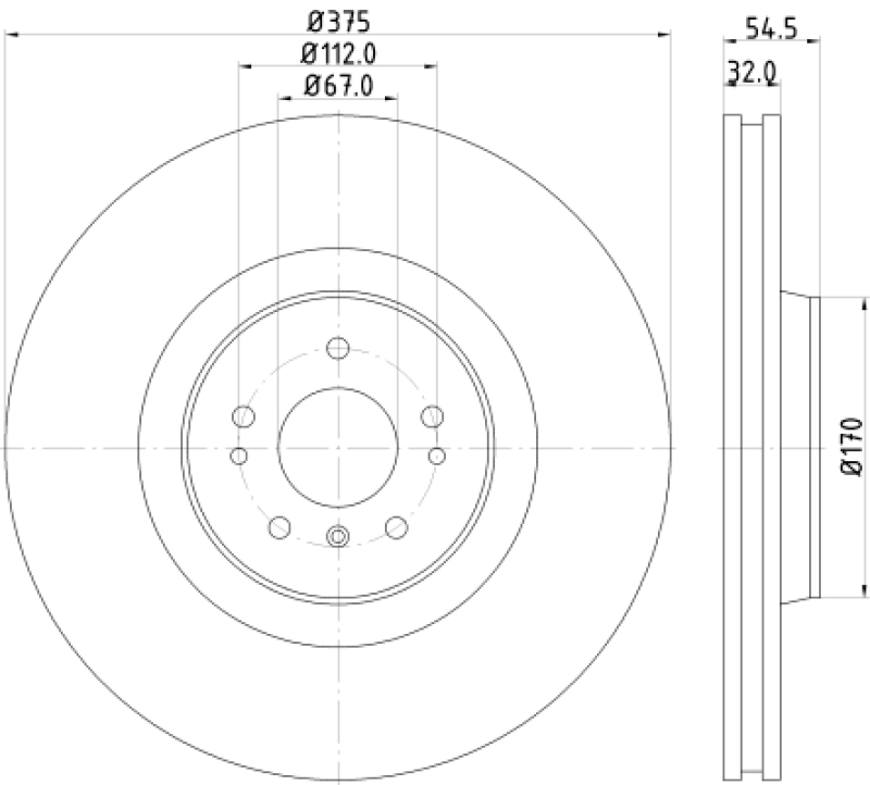 2x HELLA Bremsscheibe PRO High Carbon