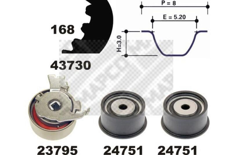 MAPCO Timing Belt Set