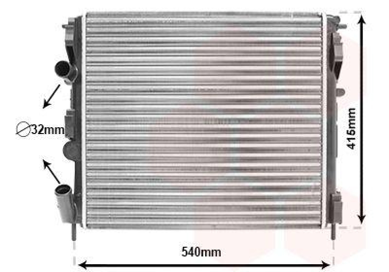VAN WEZEL Radiator, engine cooling
