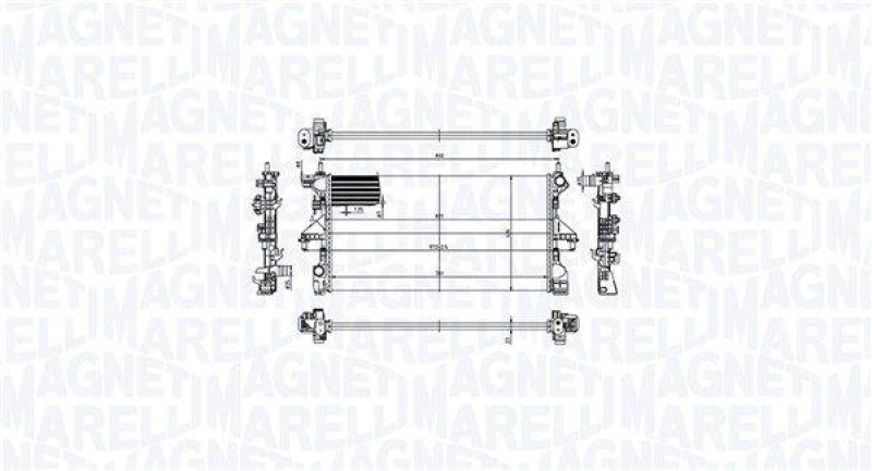 MAGNETI MARELLI Kühler, Motorkühlung