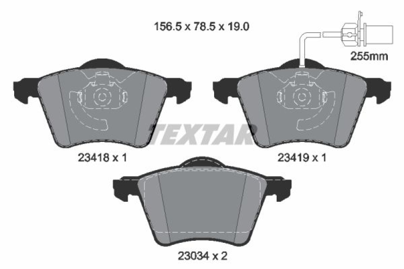 Textar Bremsscheiben + Textar Bremsbeläge