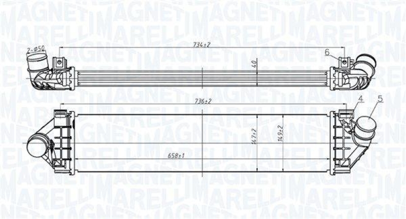 MAGNETI MARELLI Ladeluftk&uuml;hler 351319206200