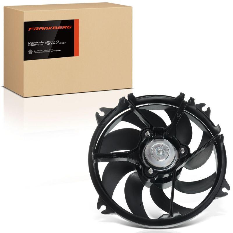 1x Frankberg Motorkühler Einfachlüfter ohne Kühlerlüfterrahmen passend für Citroën Berlingo C5 C8 Xsara 5481FB0021268