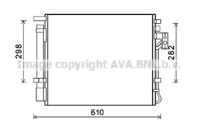 AVA QUALITY COOLING Condenser, air conditioning