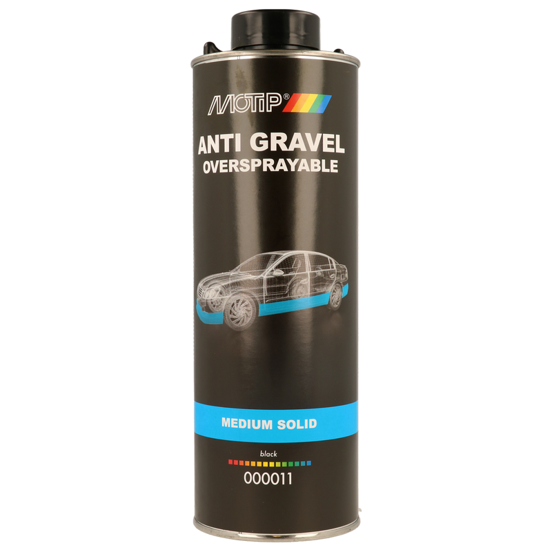 MOTIP Unterbodenschutz Steinschlagspray Medium Solid - Schwarz 1L
