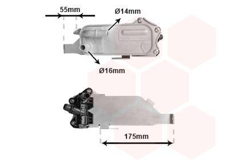 VAN WEZEL Oil Cooler, automatic transmission