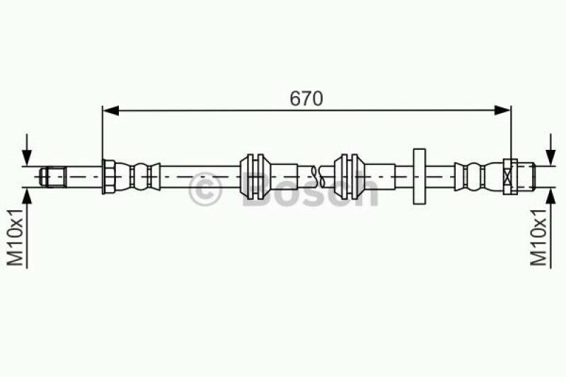 BOSCH Bremsschlauch 1 987 481 689