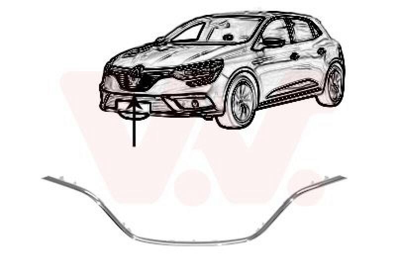 VAN WEZEL Trim/Protective Strip, radiator grille