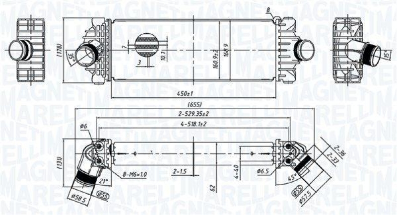 MAGNETI MARELLI Ladeluftkühler