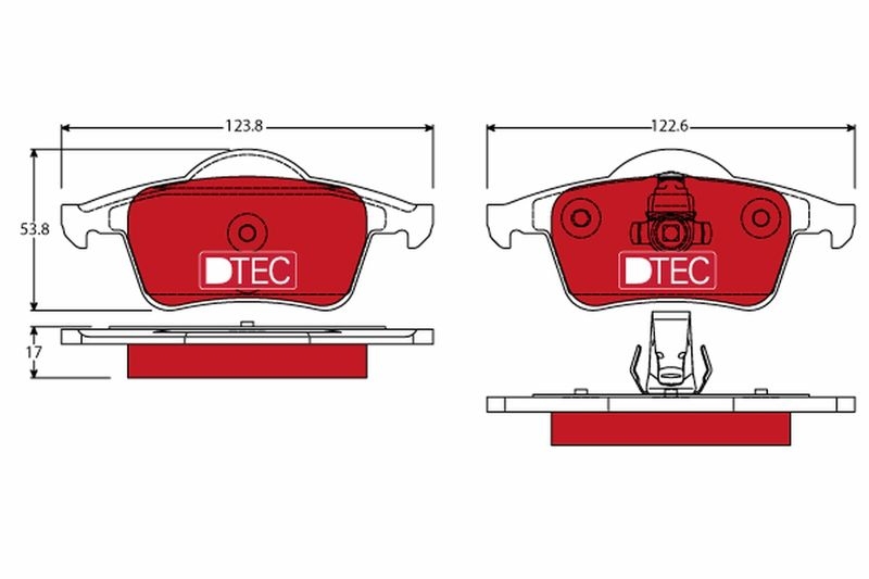 TRW Bremsbelagsatz, Scheibenbremse DTEC COTEC