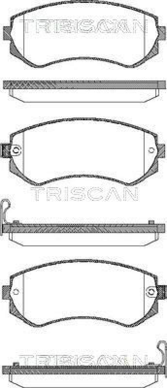 TRISCAN Bremsbelagsatz, Scheibenbremse 8110 14014
