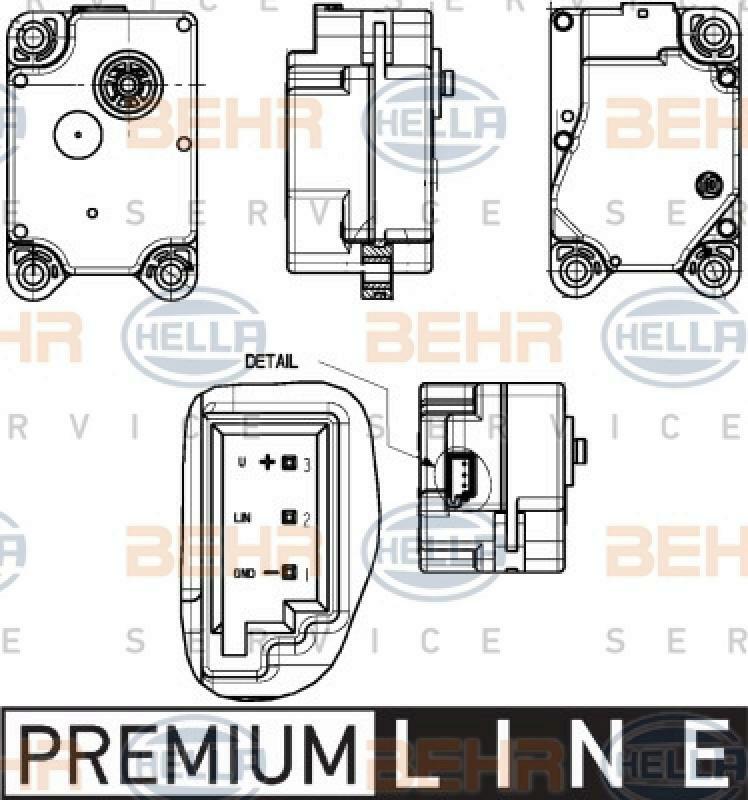 HELLA Control, blending flap BEHR HELLA SERVICE *** PREMIUM LINE ***