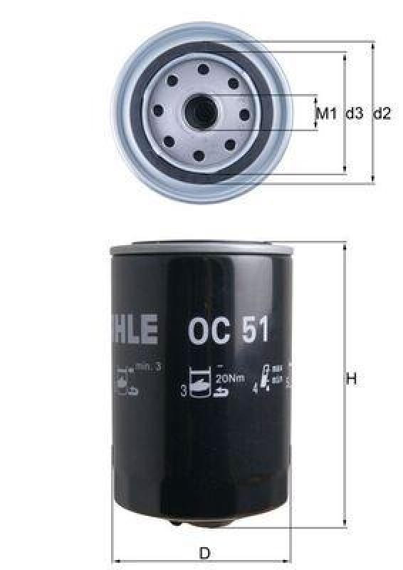 MAHLE Ölfilter