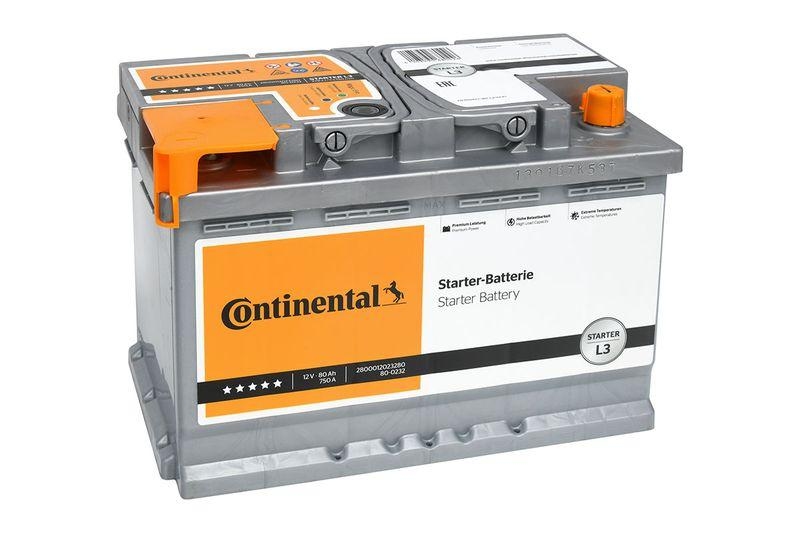 Continental Starterbatterie 80Ah 750A