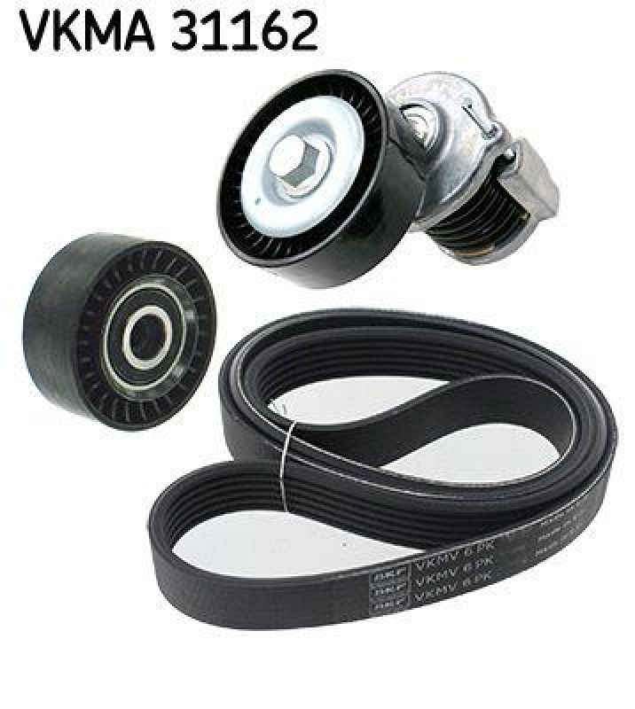 SKF Keilrippenriemensatz VKMA 31162