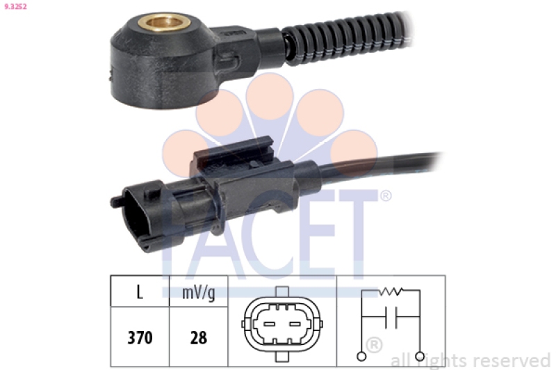 FACET Knock Sensor Made in Italy - OE Equivalent