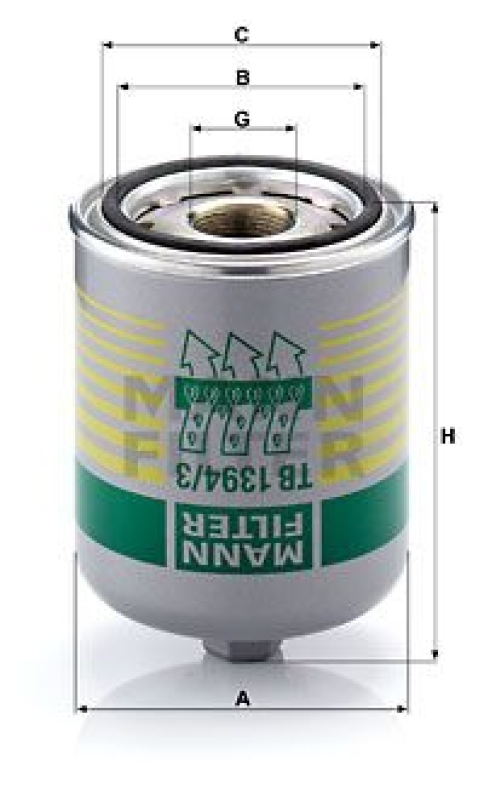 MANN-FILTER Air Dryer Cartridge, compressed-air system