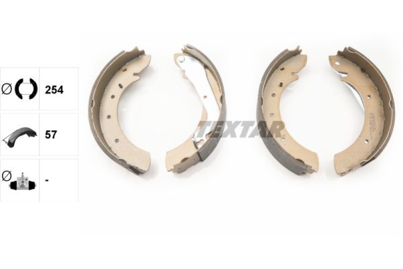 TEXTAR Bremsbackensatz