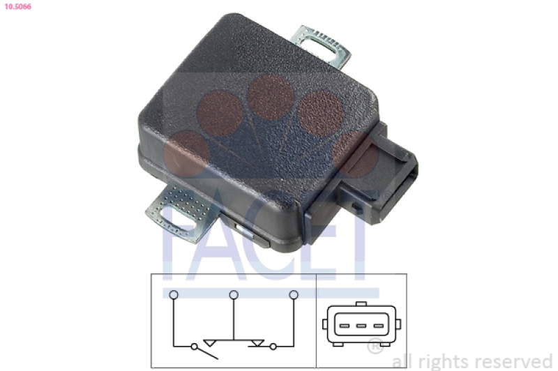 FACET Sensor, Drosselklappenstellung Made in Italy - OE Equivalent