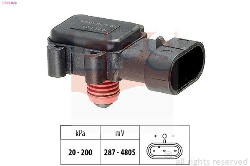EPS Luftdrucksensor, Höhenanpassung Made in Italy - OE Equivalent