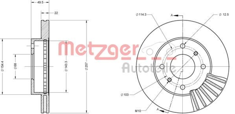 METZGER BREMSSCHEIBEN + METZGER BREMSBELÄGE