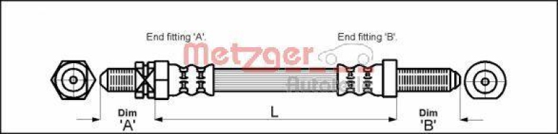 METZGER Bremsschlauch