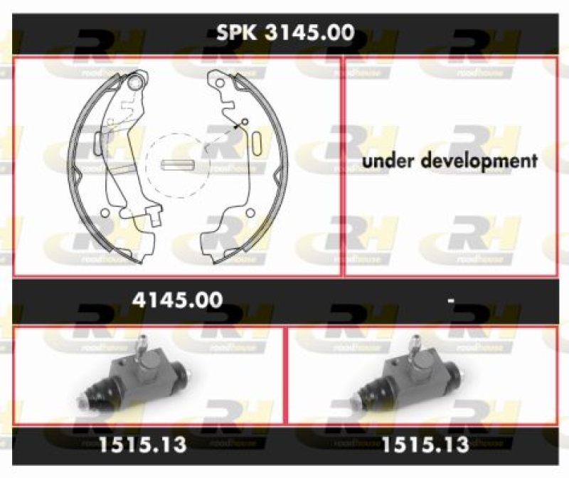 ROADHOUSE Brake Kit, drum brake Super Precision Kit