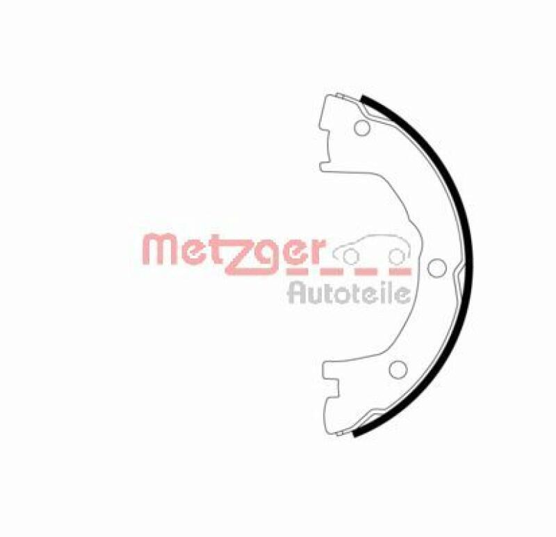 METZGER Brake Shoe Set, parking brake