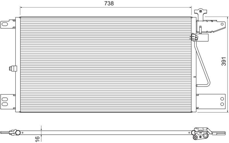 VALEO Kondensator, Klimaanlage NEUTEIL 815065