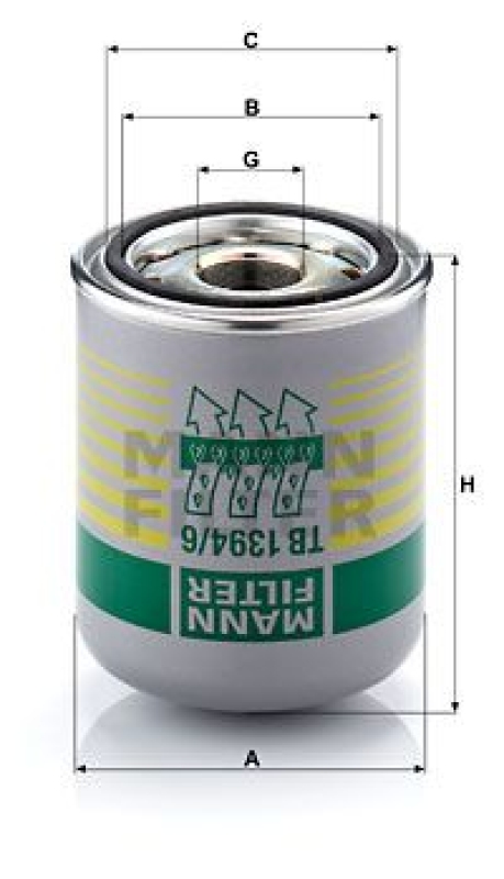 MANN-FILTER Air Dryer Cartridge, compressed-air system