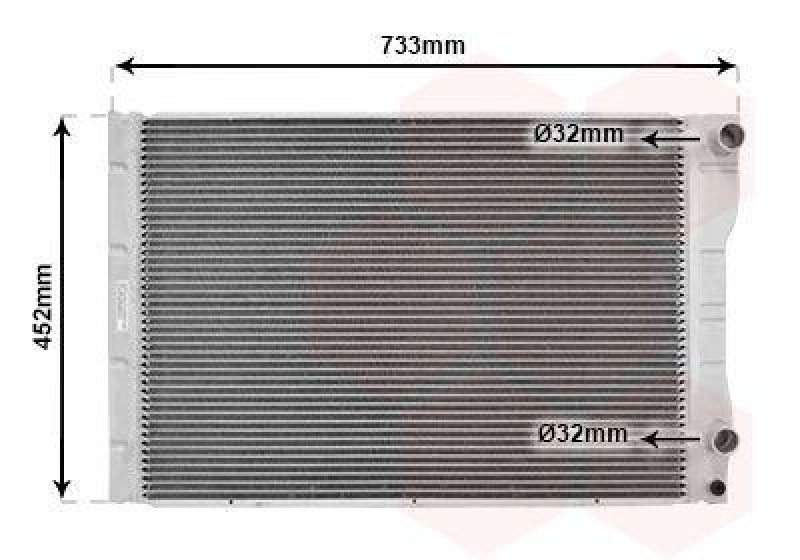 VAN WEZEL Radiator, engine cooling