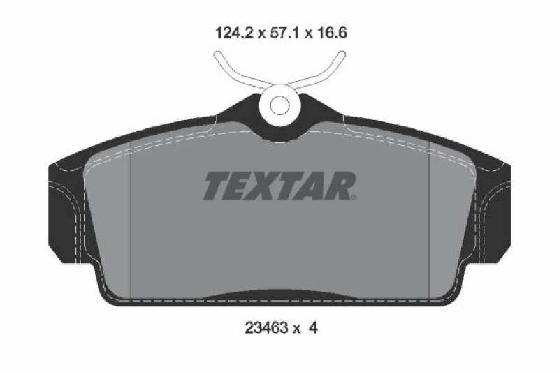 TEXTAR Bremsbelagsatz, Scheibenbremse Q+ 2346302