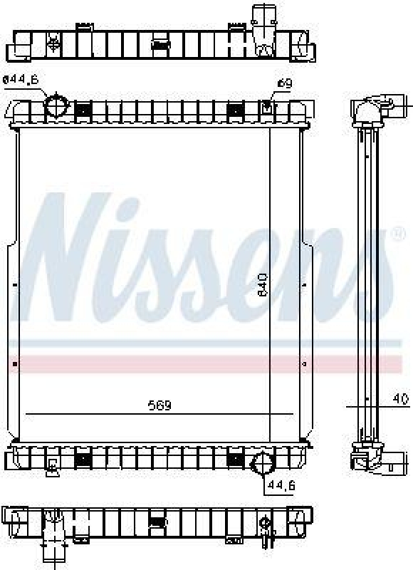 NISSENS K&uuml;hler, Motork&uuml;hlung 63332