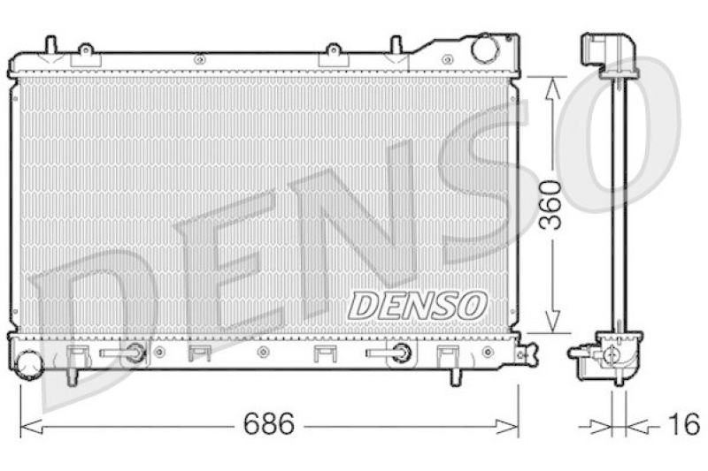 DENSO K&uuml;hler, Motork&uuml;hlung DRM36001
