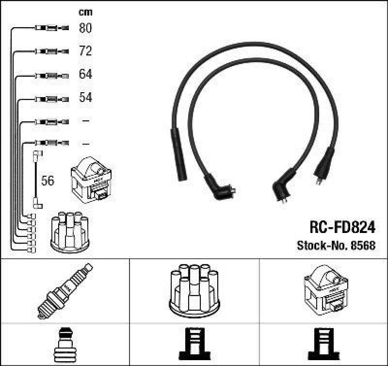 NGK Ignition Cable Kit