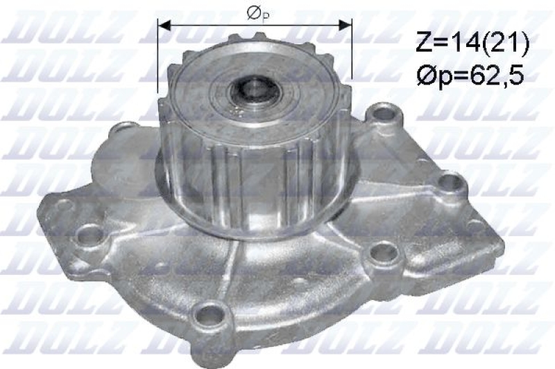DOLZ Wasserpumpe, Motork&uuml;hlung