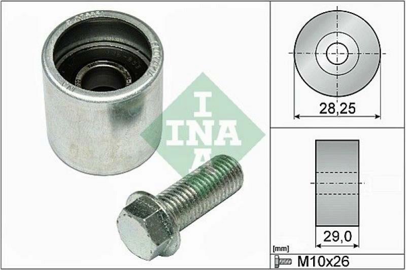 INA Deflection/Guide Pulley, timing belt