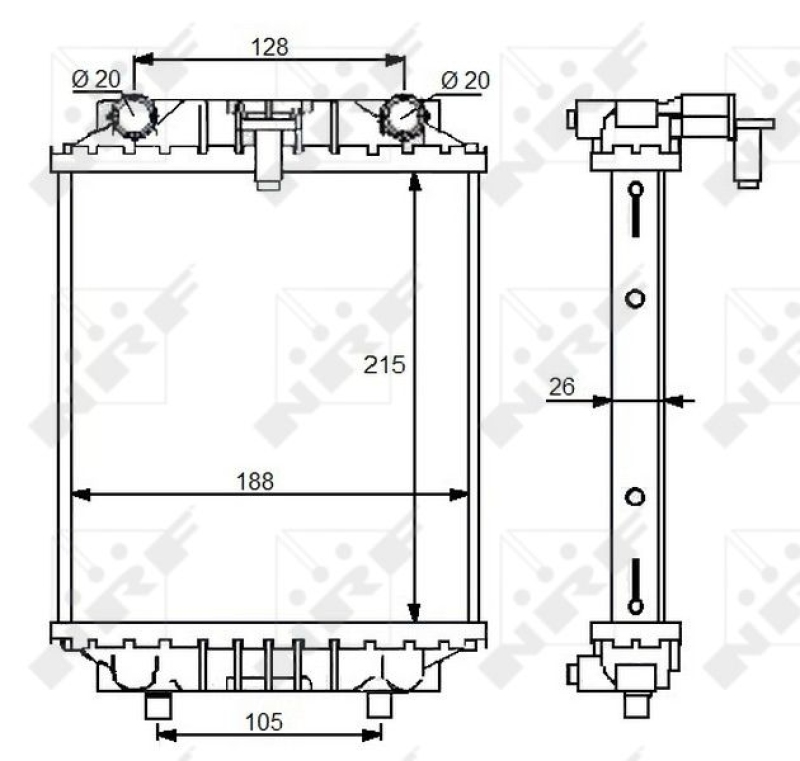 NRF Radiator, engine cooling