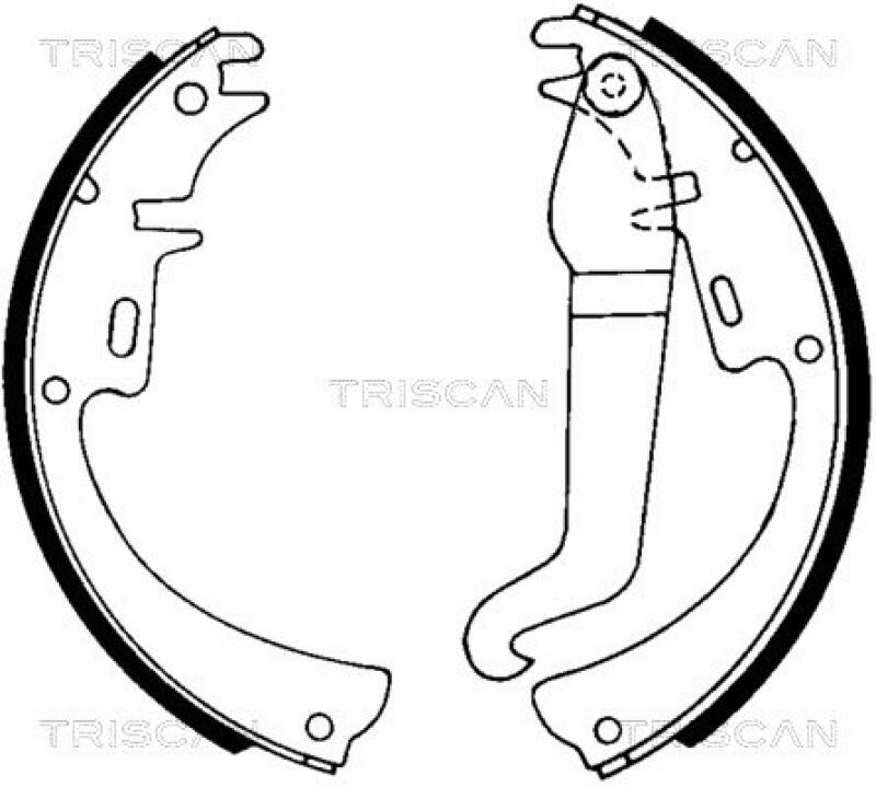 TRISCAN Brake Shoe Set