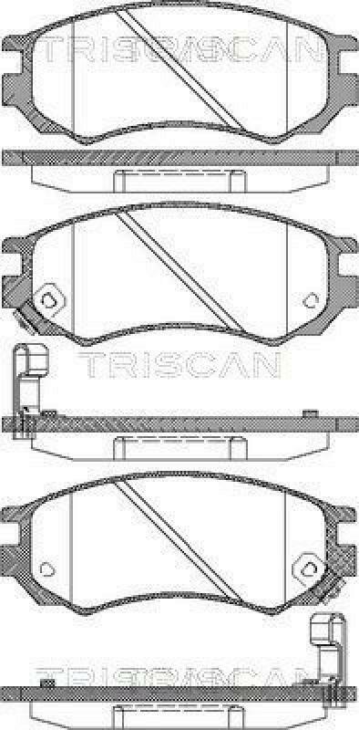 TRISCAN Brake Pad Set, disc brake