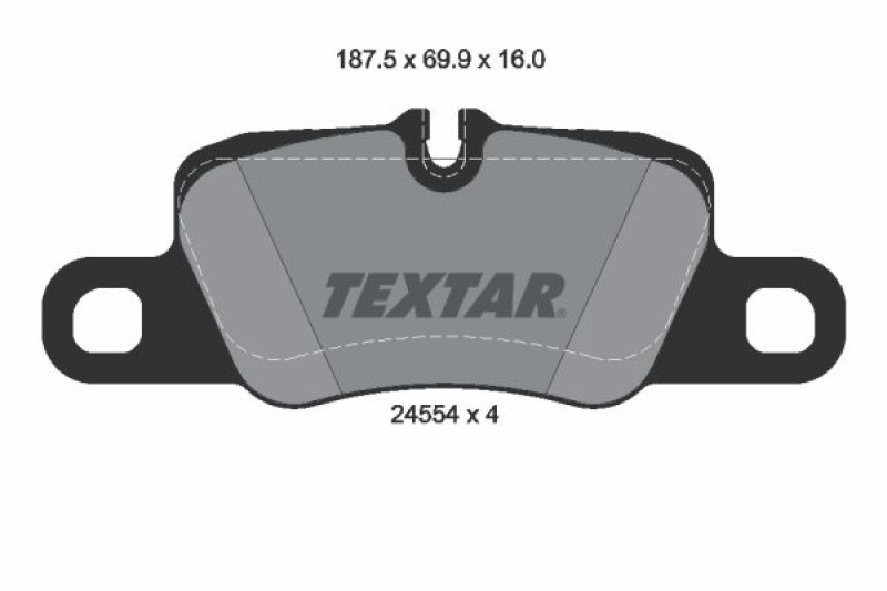 TEXTAR Bremsbelagsatz, Scheibenbremse