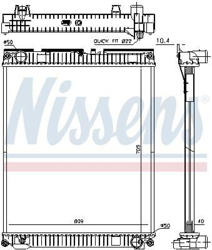 NISSENS K&uuml;hler, Motork&uuml;hlung 67227