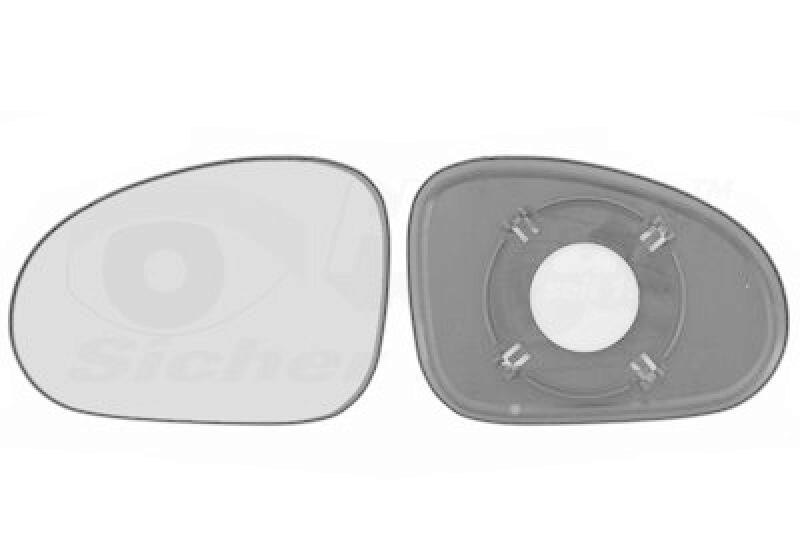 VAN WEZEL Spiegelglas, Au&szlig;enspiegel * HAGUS * 8107831