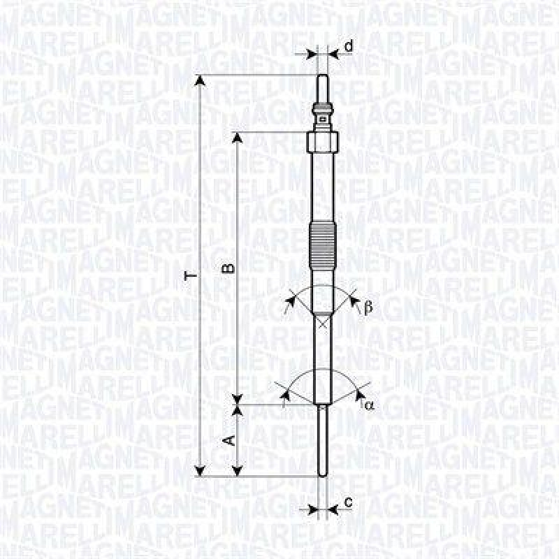 MAGNETI MARELLI Gl&uuml;hkerze 62900129304