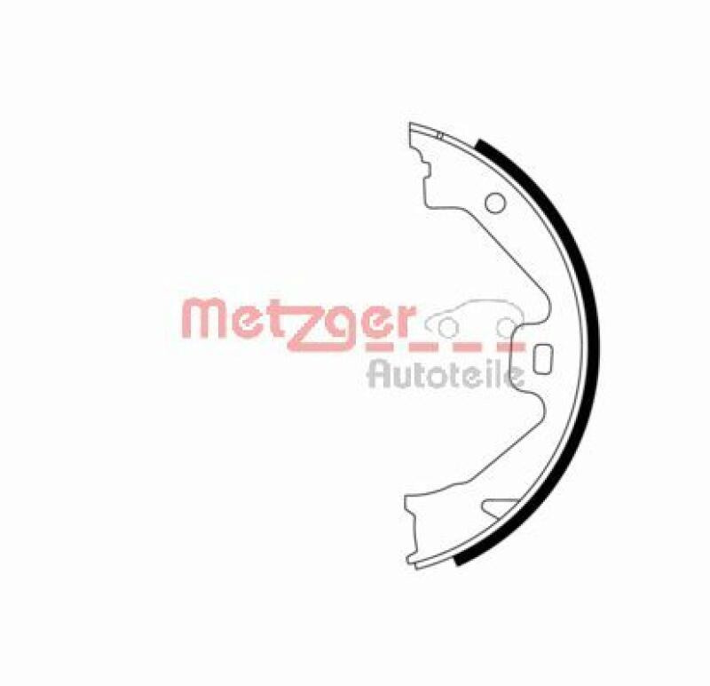 METZGER Brake Shoe Set, parking brake