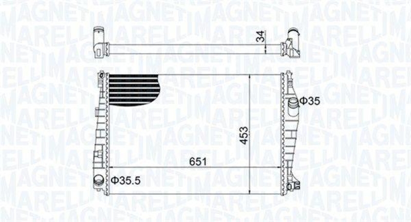 MAGNETI MARELLI Kühler, Motorkühlung