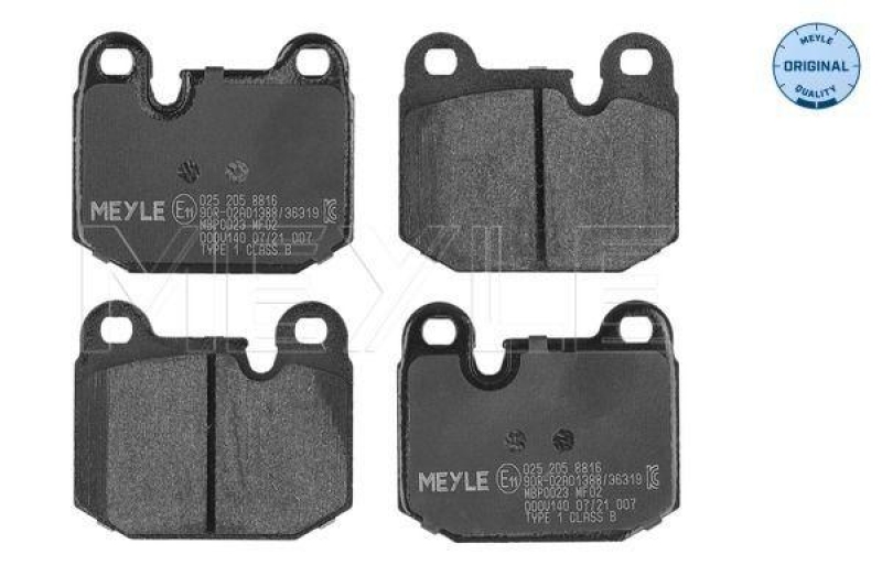 MEYLE Brake Pad Set, disc brake MEYLE-ORIGINAL: True to OE.