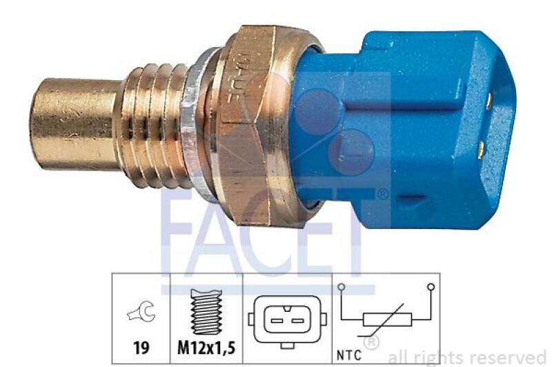 FACET Sensor, Kühlmitteltemperatur Made in Italy - OE Equivalent